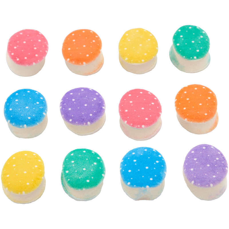 Bright and Colorful Easter Egg Marshmallow Decorations, 1 oz. (12 Pieces) image number 1