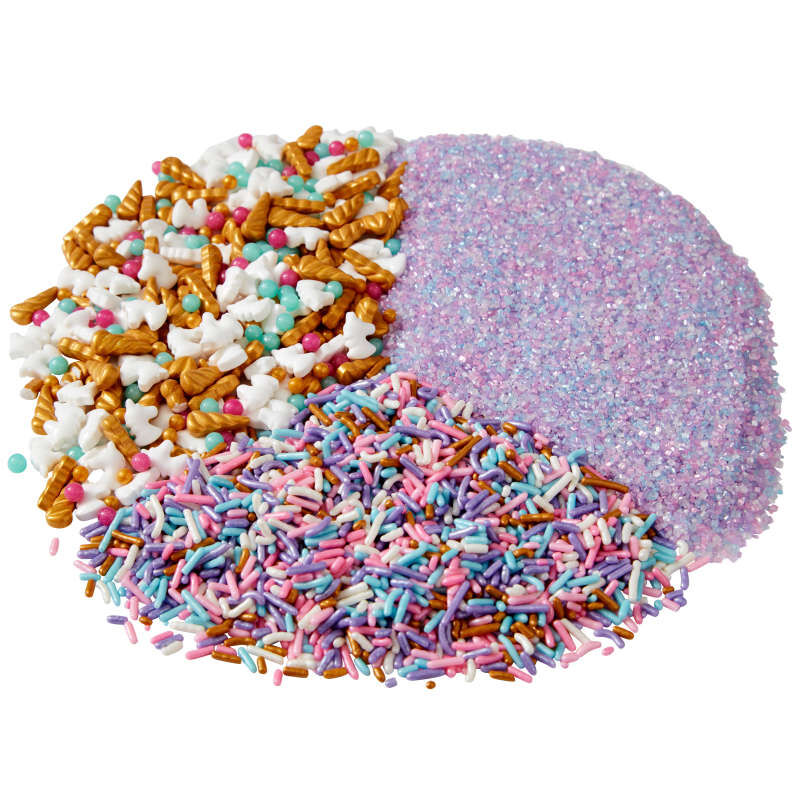 3-Cell Unicorn Sprinkles Mix with Turning Lid, 7.76 oz. image number 1