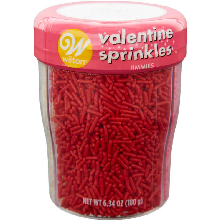 Valentine's Day 3-Cell Red, White and Pink Sprinkles, 6.34 oz.