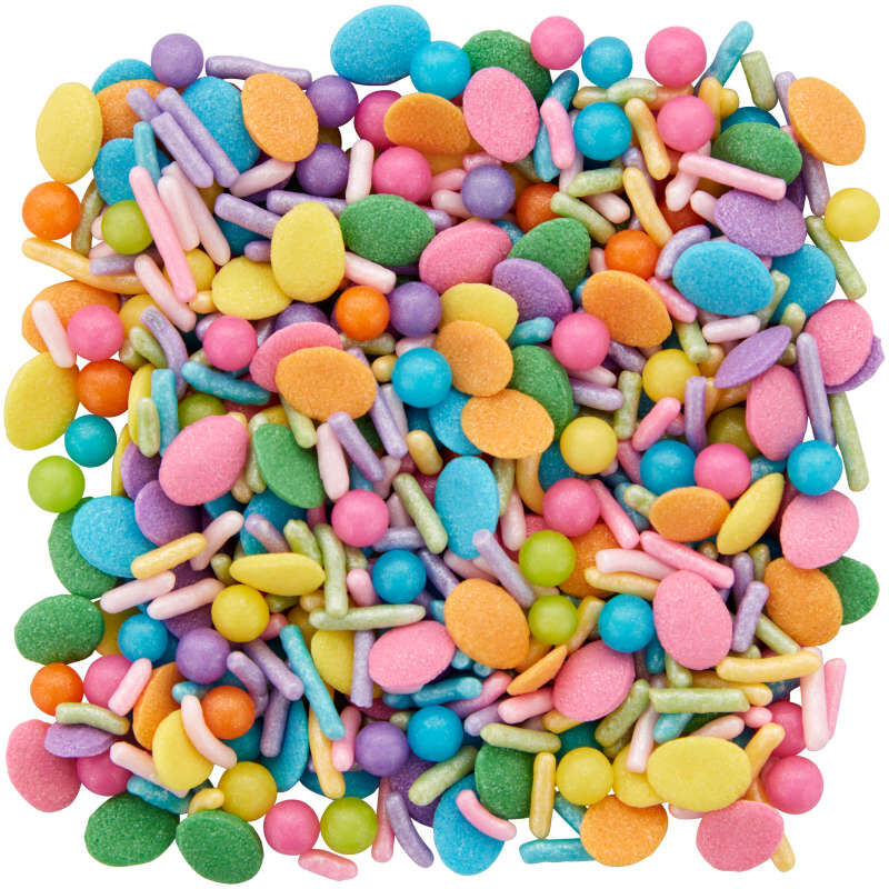 Bright Pastel Easter Egg and Jimmies Sprinkle Mix, 3.98 oz. image number 3