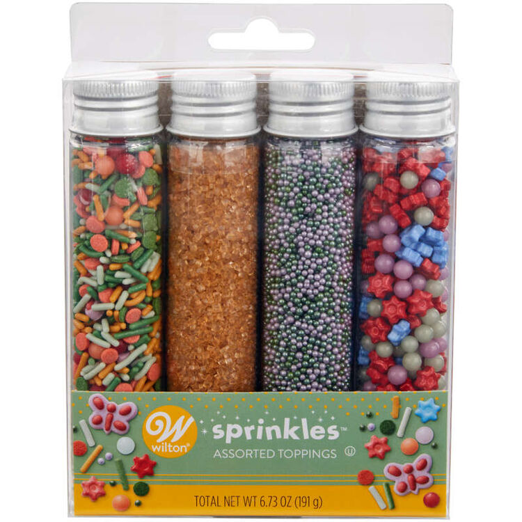 Butterfly and Flower Spring Sprinkles Set, 6.73 oz. (4-Piece Set)