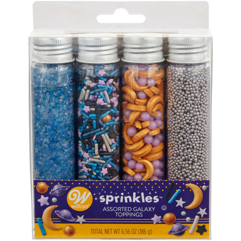 Galaxy, Planet and Star Sprinkles Set, 6.56 oz. (4-Piece Set) image number 3