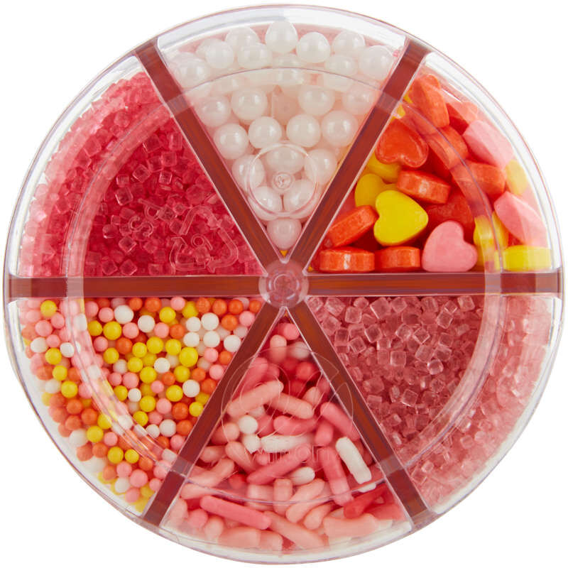 Pink, Yellow and White 6-Cell Sprinkle Mix, 7.30 oz. image number 1
