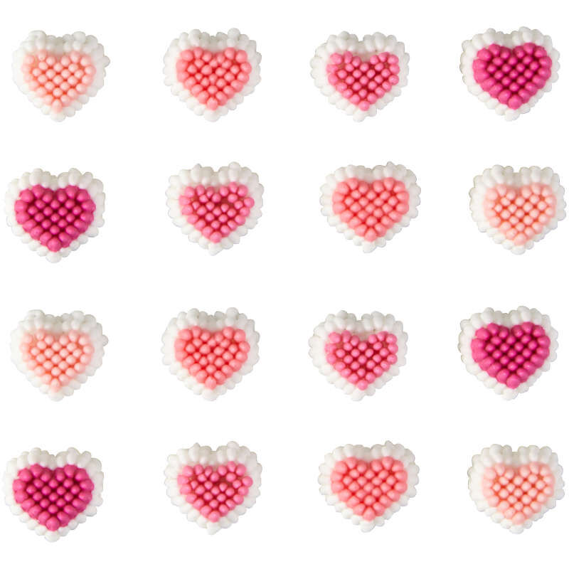 Mini Heart Candy Decorations Out of Packaging image number 1
