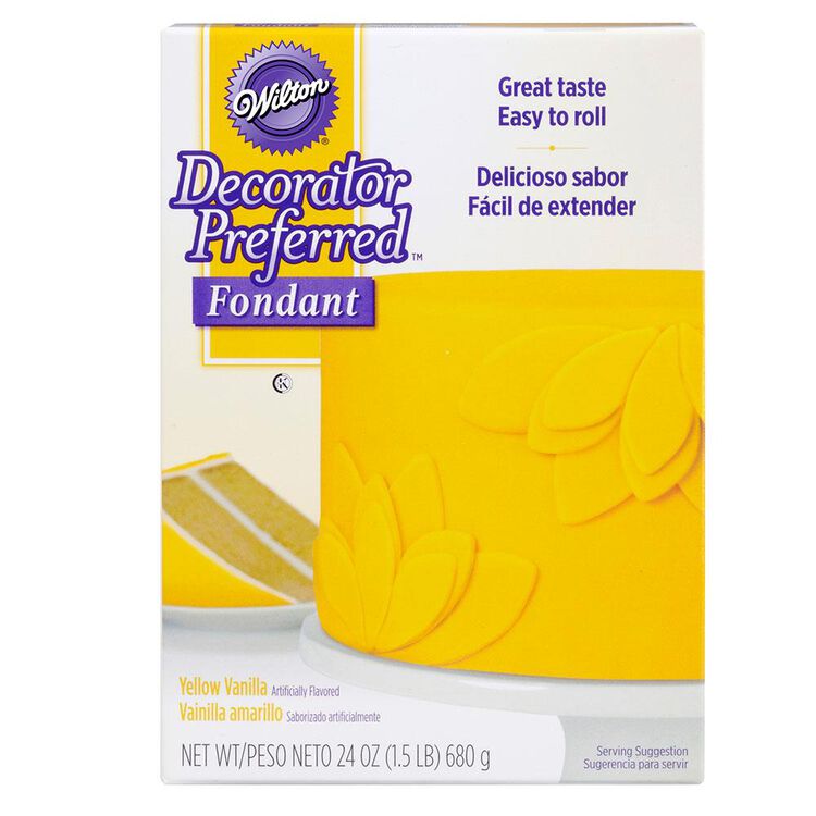 Decorator Preferred Yellow Fondant, 24 oz. Fondant Icing