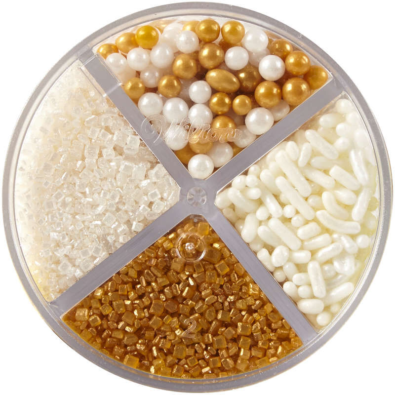 4-Cell Pearlized Gold Sprinkles Mix, 3.8 oz. image number 2