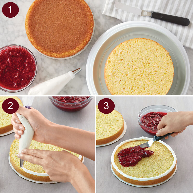 How to Fill and Layer a Cake image number 1