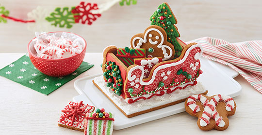 christmas gingerbread sleigh kit